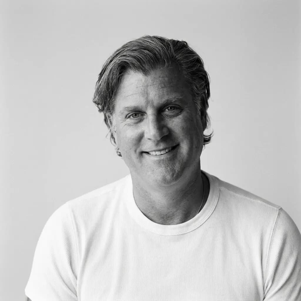 Andrew Peters, founder and CEO of Silent Partners, in a black and white portrait